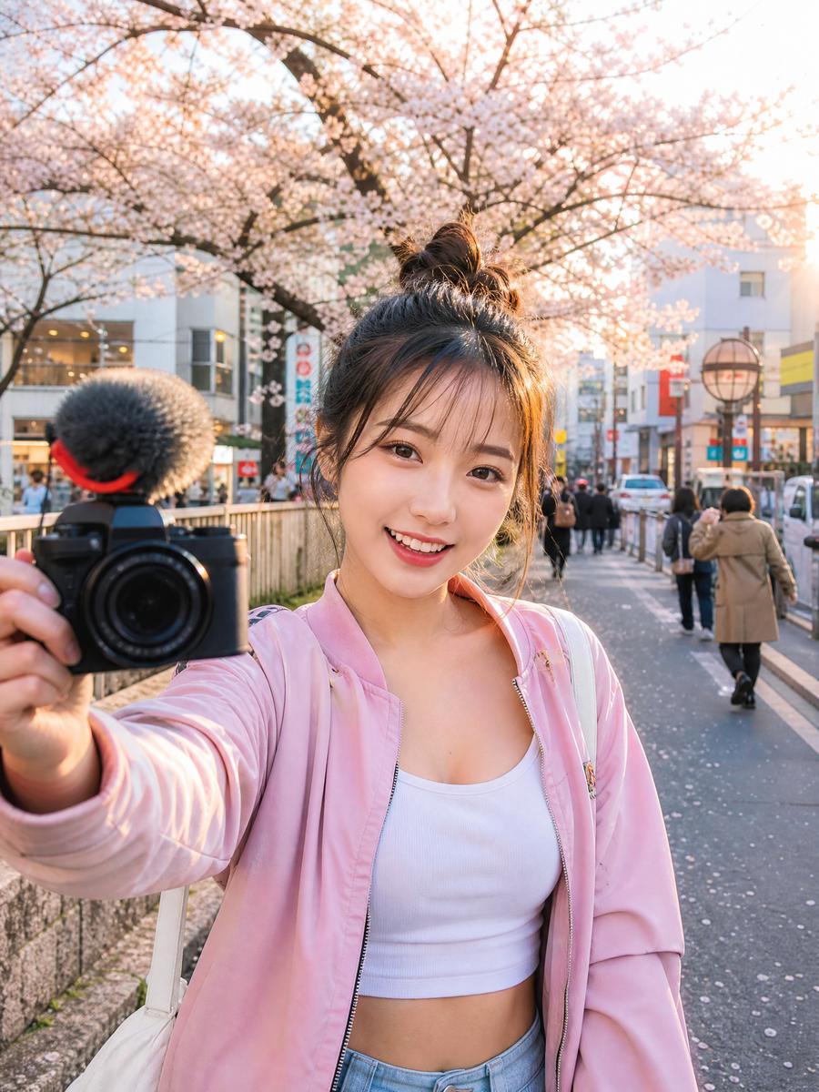 抖音风 户外旅行生活视频直播
